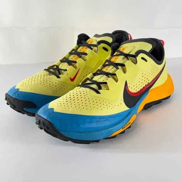 Nike Air Zoom Terra Kiger 7 Women 9.5 Limelight Laser Blue Trail Run CW6062-300 - Picture 2 of 11
